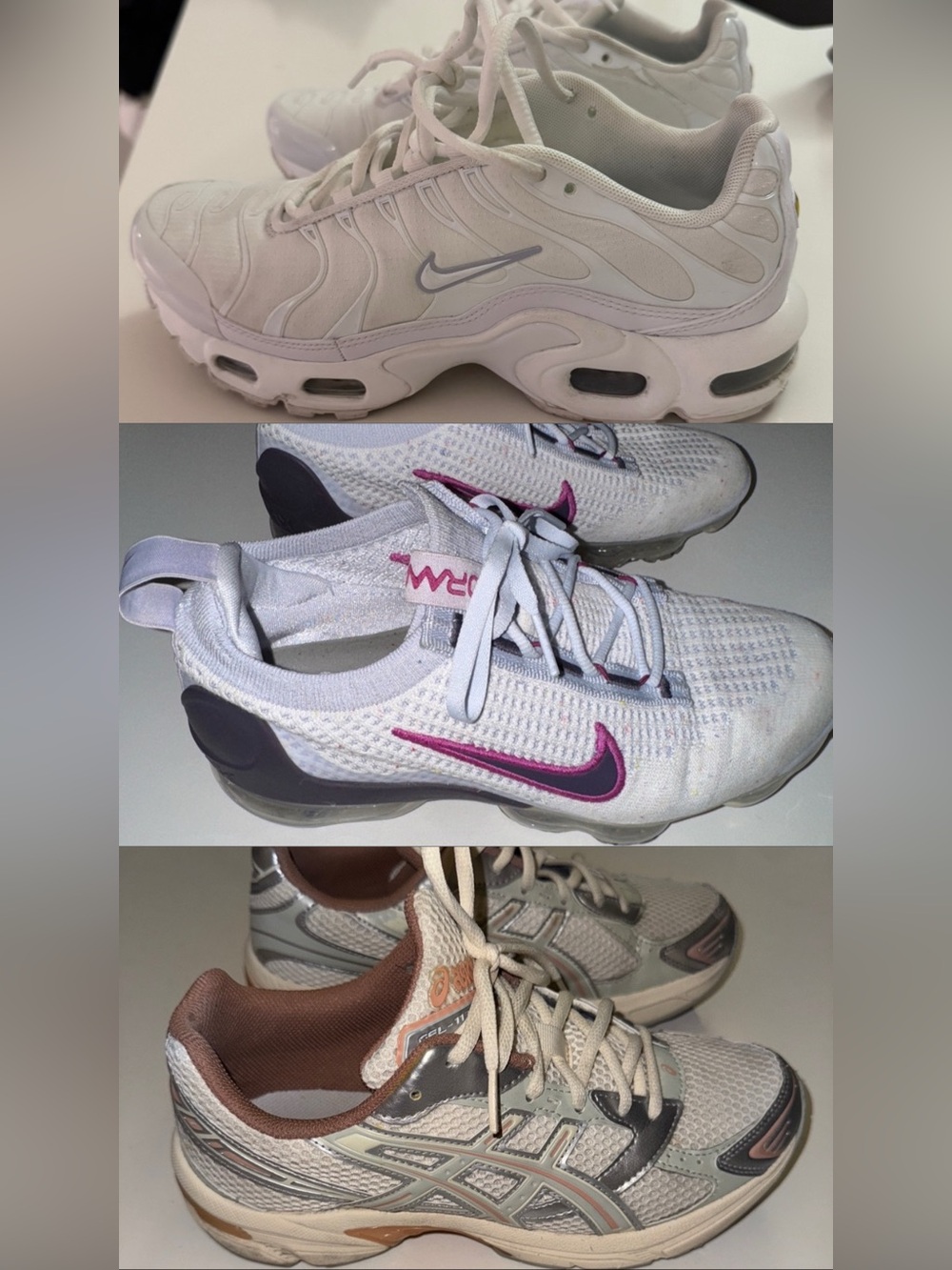Bundle of 3 sneakers